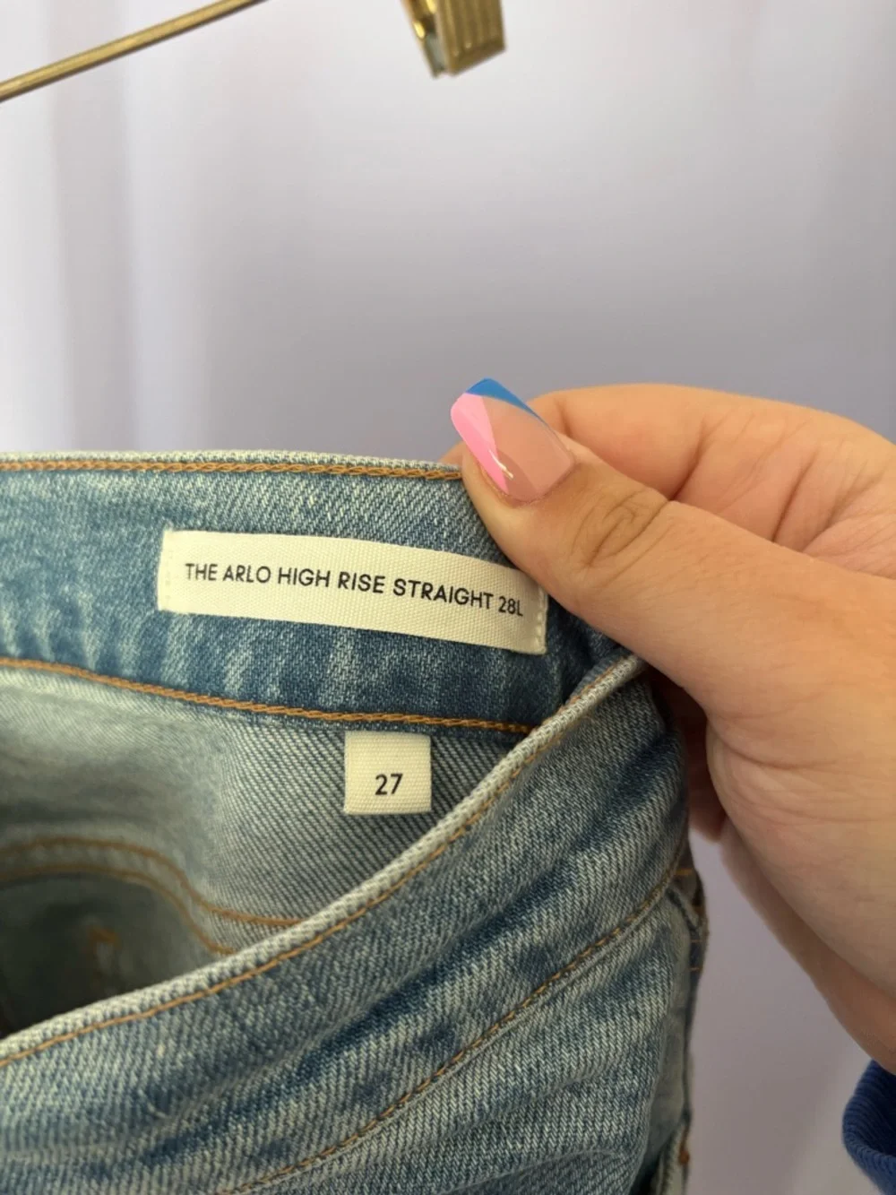 Denim Forum The Arlo Hi-Rise Straight Jean - Picture 3 of 6